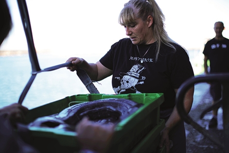 Neskatilla/empacadora en la localidad de Bermeo