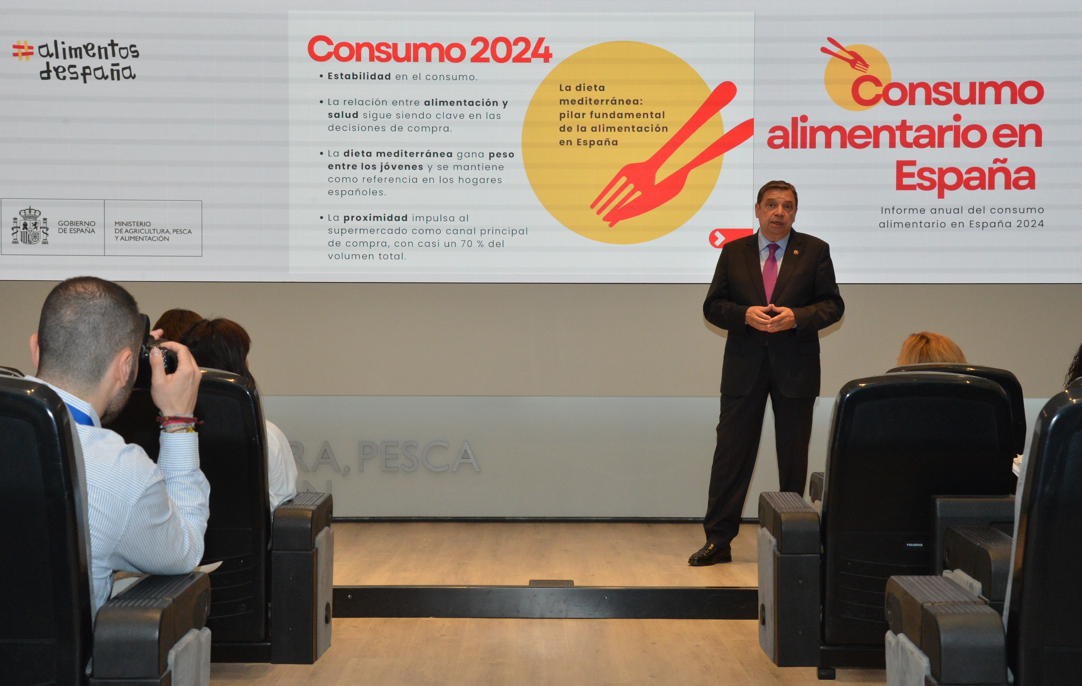 
				
			
				Hoy, en la presentación del Informe de Consumo Alimentario 2024
			
				