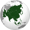 Asia en el mapamundi