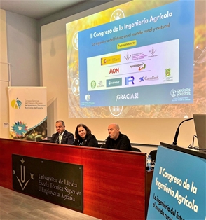 Hoy, en el II Congreso de la Ingeniería Agrícola, en Lleida 