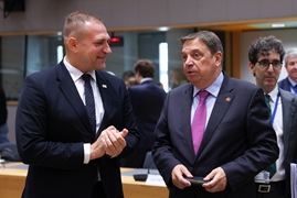 
				
			
				Hoy, en Bruselas, en el Consejo de Ministros de la UE
			
				