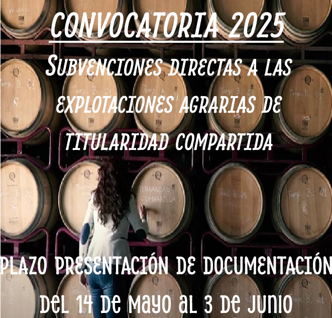 Subvenciones directas a las explotaciones agrarias de Titularidad Compartida. Convocatoria 2025. 