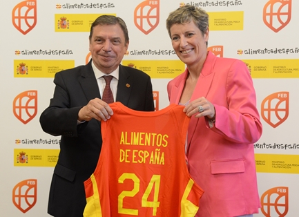 El Ministerio de Agricultura, Pesca y Alimentación y la Federación Española de Baloncesto forman equipo para promocionar los Alimentos de España 