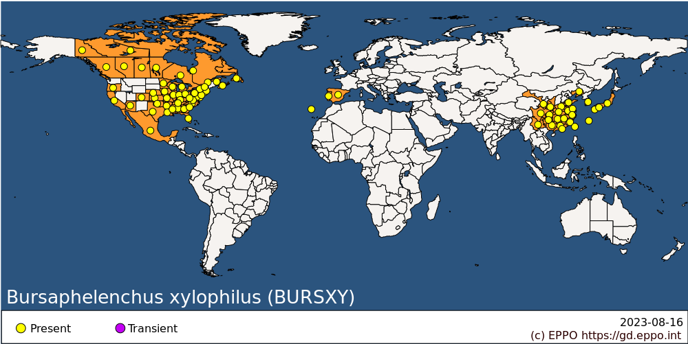 EPPO distribucion mundial