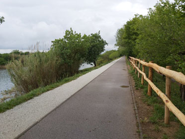 Finalizan las obras de reparación en el Camino Natural del Río Muga 