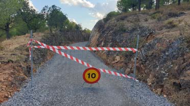 Las obras de acondicionamiento en el Camino Natural Vía Verde del Guadiato se paralizan temporalmente