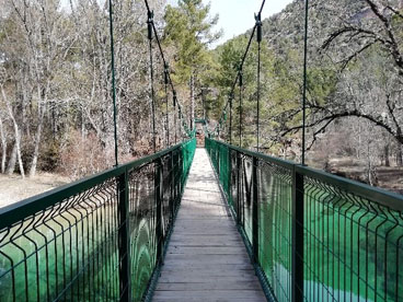 pasarela de Taravilla en el Camino Natural del Tajo