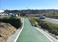 Nuevo carril bici en CN Vía de la Plata