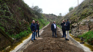 obras del túnel de San Lázaro en el Camino Natural Vía de la Plata