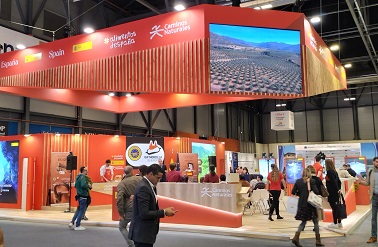 Vista del stand del Ministerio de Agricultura, Pesca y Alimentación en FITUR