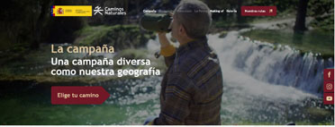 nueva web de la campaña de comunicación de Caminos Naturales de España 