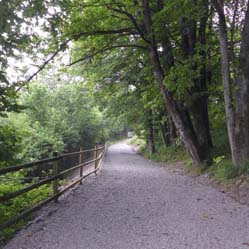 obras de reparación del Camino Natural Vía Verde del Plazaola 