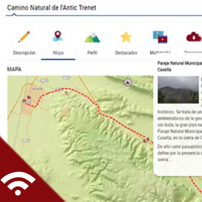 Visor cartográfico en el portal web