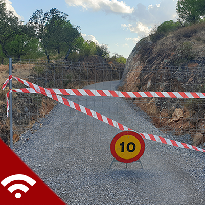 Paralización obras en CN del Guadiato