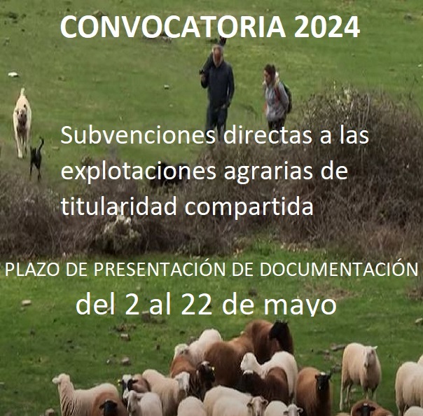 Subvenciones directas a las explotaciones agrarias de Titularidad Compartida. Convocatoria 2024. 